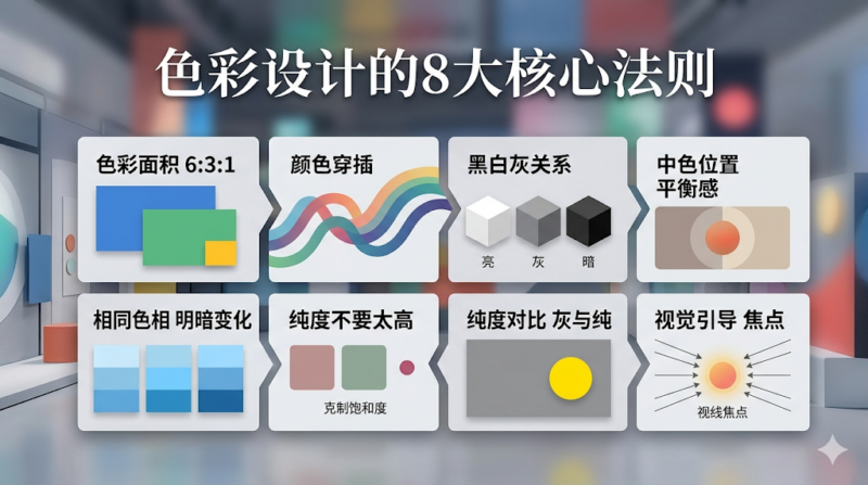色彩设计的8大核心法则-seven的设计小站